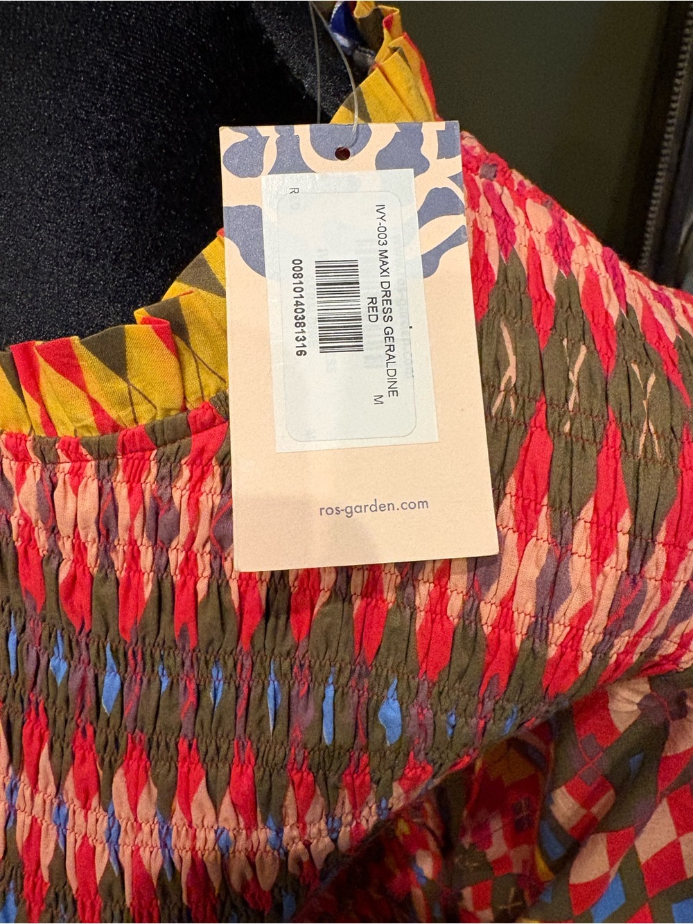 Ro's Garden Tuckernuck Exclusive Geraldine Long Sleeve Maxi Dress. NWT - Picture 4 of 5
